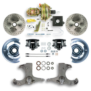 The Right Stuff 60-62 Chevrolet/GMC Truck/Suburban, Pwr Front Disc Brake Kit w/Black Calipers 6x5.5 Bolt Pattern - (TDC6