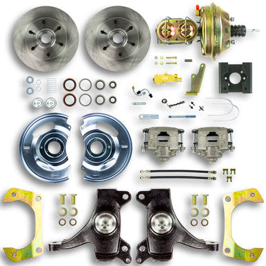 The Right Stuff 63-66 Chevrolet/GMC Truck/Suburban, 2" Drop, Power Front Disc Brake Conversion 6x5.5 Bolt Pattern -