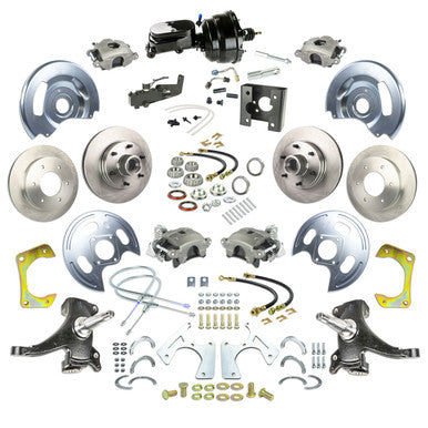 The Right Stuff 63-66 GM C10/C15 Truck/Suburban 2" Drop, Power 4-Wheel Disc Brakes, Black Upper 6x5.5 Bolt Pattern