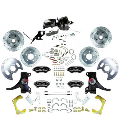 The Right Stuff 71-72 GM C10 Truck 2" Drop Power 4 Wheel Disc Black Wilwood Calipers Black Upper - (TDC7155DBYP)
