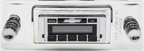 1947-53 Chevrolet Truck - AM/FM Radio with Bow Tie Logo (240W) - Chrome Face