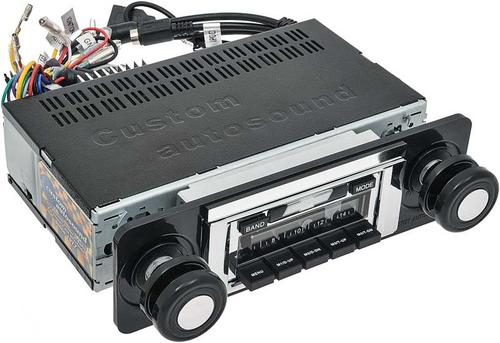 1967-72 Chevrolet Truck - AM/FM Radio with Bow Tie Logo (240W) - Chrome Face