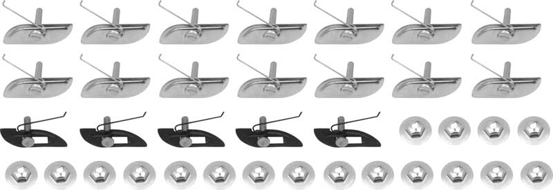 TF400029 - 1955 Chevrolet 210; Quarter Molding Clip Set; 2 Door