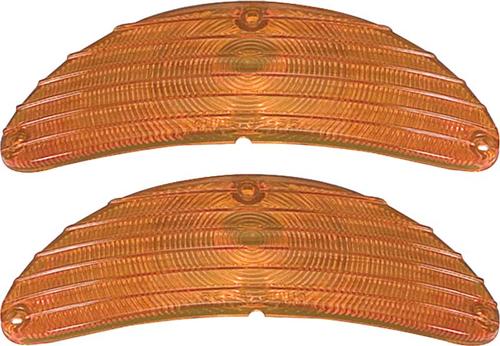 1955 Chevrolet Passenger Car; Park Lamp Lense Set; Amber