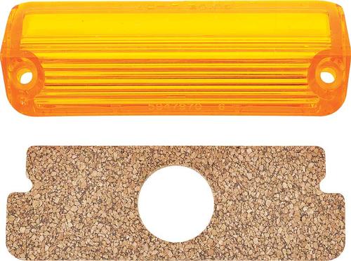 1957 Chevrolet Amber License Lamp Lens