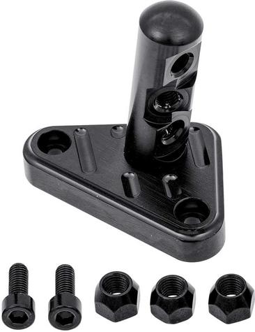 Lokar Throttle Cable Bracket - 1985-91 TPI Engines - Triple Hole - Black Finish