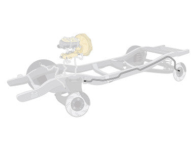 The Right Stuff 48-52 Ford F1 Pickup Pre-Bent OE Steel Front to Rear Brake Line - (TIN5201)