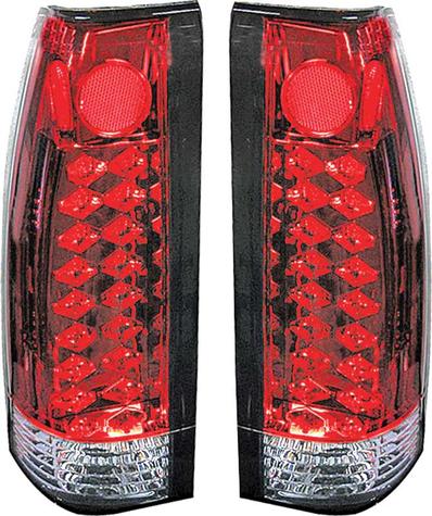 1988-99 GM Truck Red Clear LED Tail Lamps