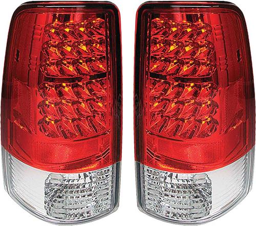2000-06 Tahoe / Suburban / Yukon Red/Clear LED Tail Lamps