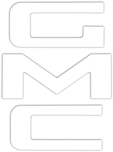 Trim Parts 1967-87 Chevy Stepside "GMC" Letter set - White - (TPG-9107)