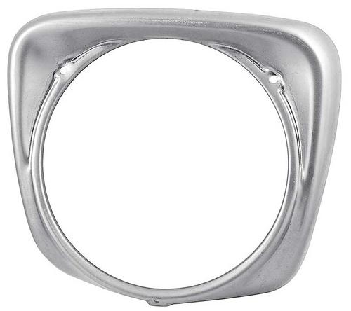 1961-66 Ford F-Series Truck; Headlamp Door/Trim Ring/Bezel; RH; Plain Steel