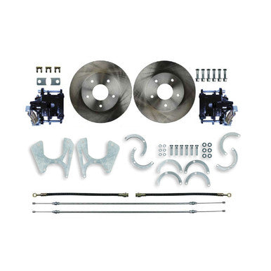 The Right Stuff Chevy/GMC Rear Disc Brake Conversion Kit, 5 Lug 10/12 bolt rear end Blk Calipers - (TRD4745S)