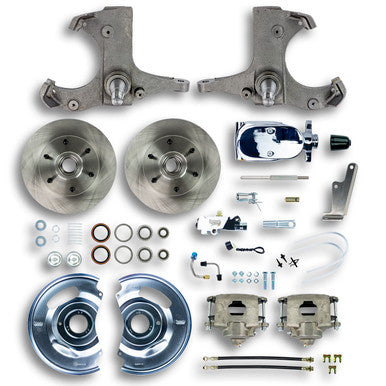 The Right Stuff 60-62 Chevrolet/GMC Truck & Suburban Manual Front Disc Brake Kit, Chrome Upper - (TSD6016X)