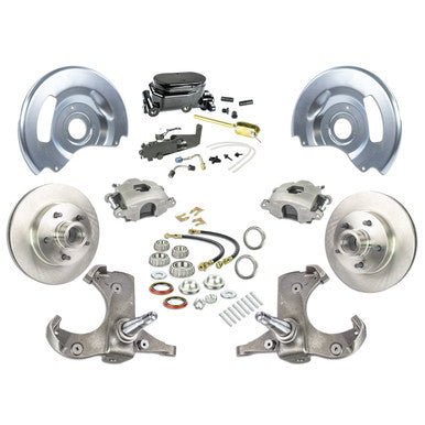 The Right Stuff 63-70 Chevy/GMC Truck & Suburban Std Front Disc Brake Conversion Kit Blk Upper - (TSD6315Y)