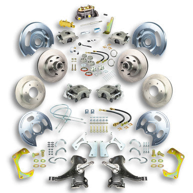 The Right Stuff 1963-1970 GM Truck & Suburban, 2" Drop, Manual 4-Wheel Disc Brake Conversion Kit - (TSD6346D)