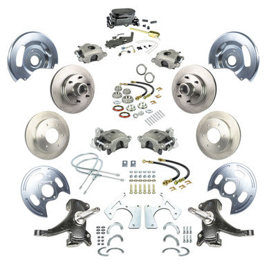 The Right Stuff 63-70 Chevrolet/GMC Truck & Suburban, Manual 4-Wheel Disc Brake Kit, Black Upper - (TSD6346Y)