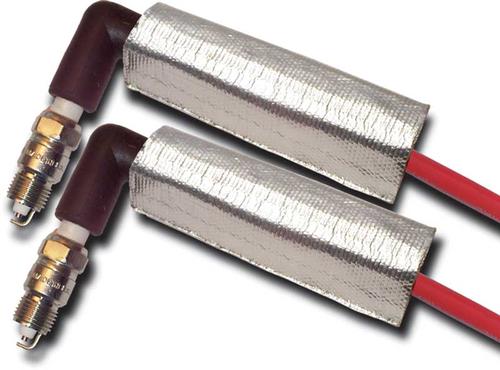2 Piece 6" x 1-1/2" Spark Plug Wire Heat Shield Set
