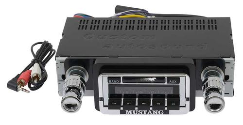 1965-66 Ford Mustang; In-Dash Radio; AM/FM/Auxiliary Input For iPod, MP3 And Satellite