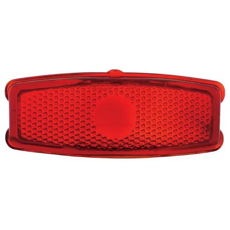 1941-48 Chevrolet Passenger Car; Glass Tail Light Lens; Red