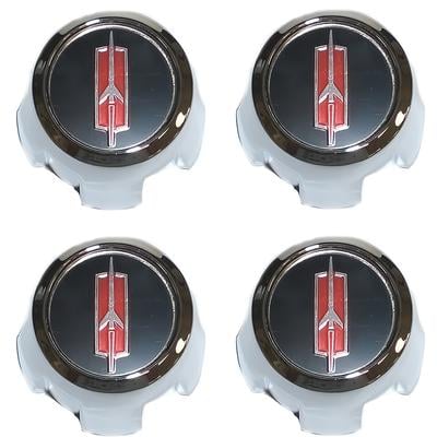 WT10107T - 1968-87 Oldsmobile; Super Stock II Wheel Center Cap; With Olds Rocket Emblem Insert; Bolt-On Style; Set of 4