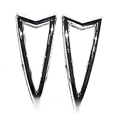 1968 Pontiac GTO, 1969 LeMans; Rear Side Marker Bezel; Pair; Chrome