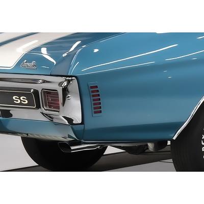 1970-72 Chevelle; 1970 Bel Air, Biscayne, Impala, Caprice; Rear Side Marker Lamp Bezel; Die-Cast; RH, Passenger Side