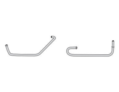 The Right Stuff 1967-68 Ford Mustang W/390cu, Pre-Bent OE Steel Thermal Choke Tube - (ZCH6702)