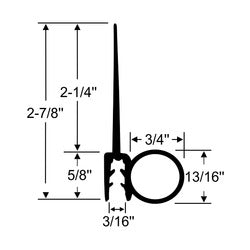 Single Side Bulb Push-On Wiper