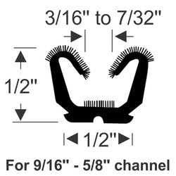 Flexible Flocked Run Channel