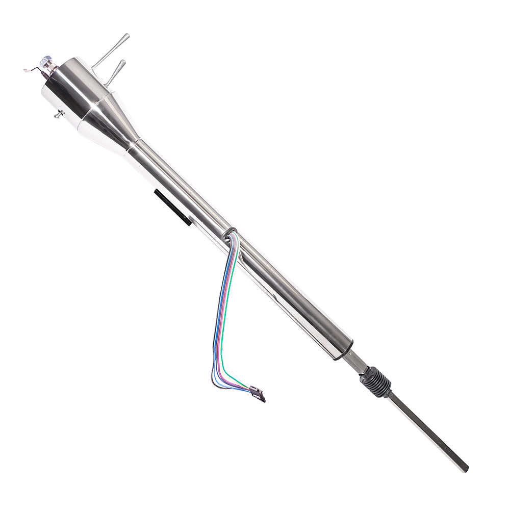1964-69 Mopar A-Body Floor Shift Tilt Column: OE Manual Steering - Polished Finish