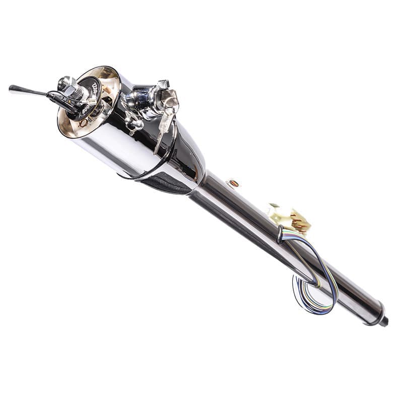 33" Floor Shift Key Column with 3/4"-36 Shaft - Polished Finish