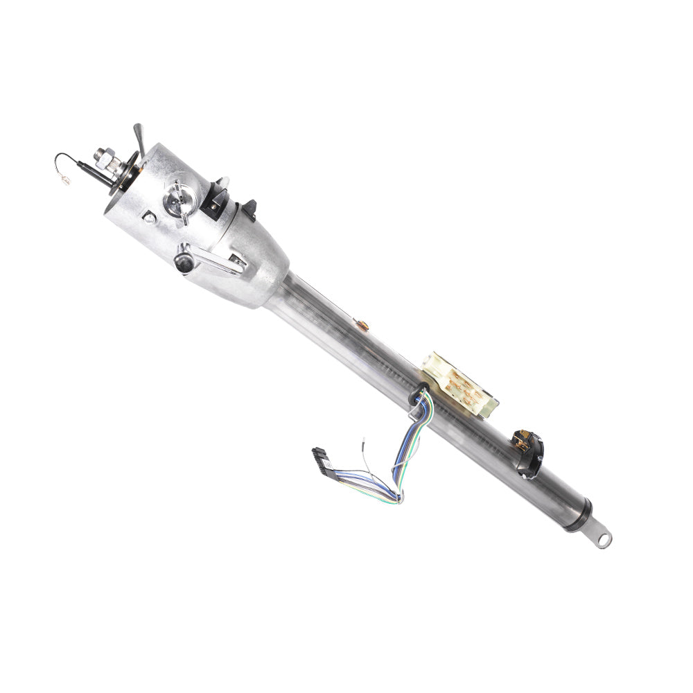 28" Column Shift Key Column with 1"-48 Shaft - Paintable Mill Finish