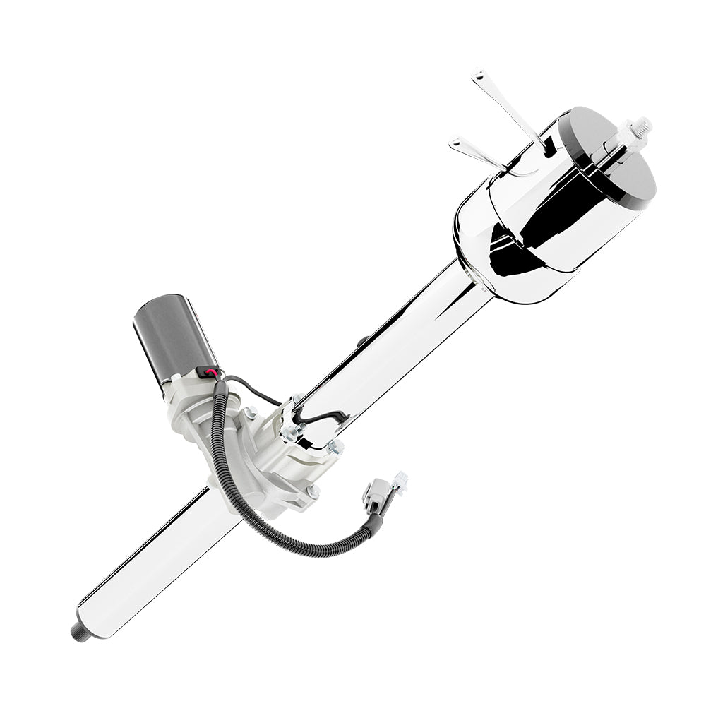 30" Roadster BellaTilt Microsteer Column - Polished Finish - Clocked at 11 o'clock