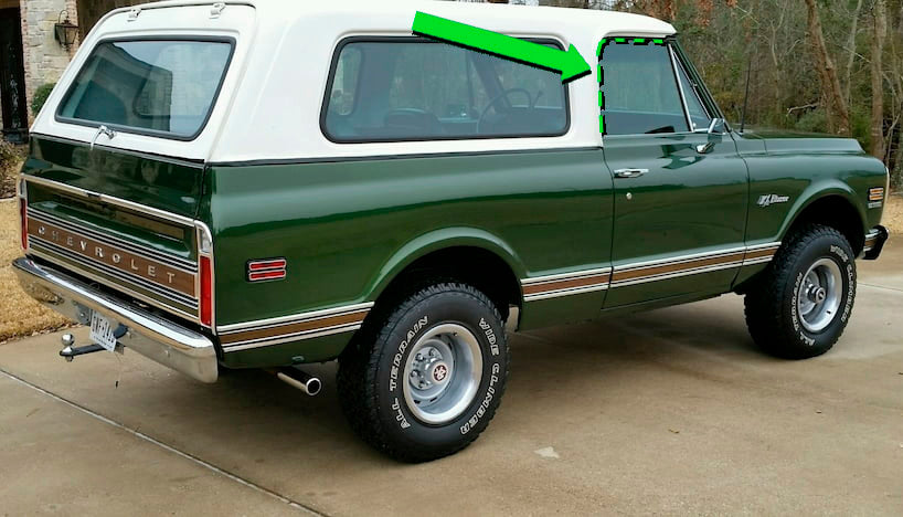 1970 - 1972 GMC - Jimmy - 2 Door Sport Utility Roofrail Seal
