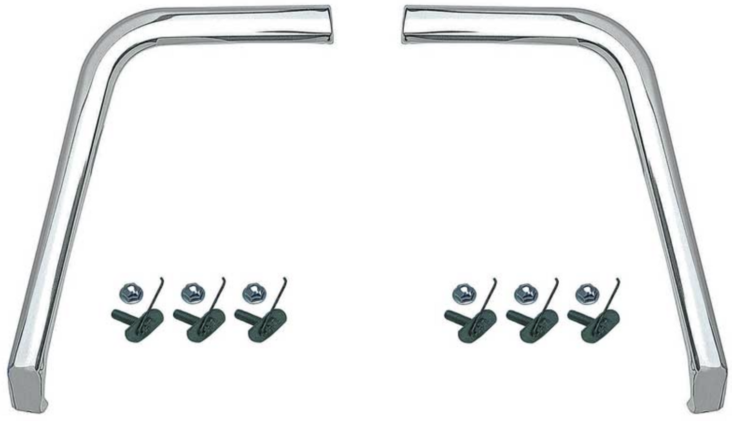 1962 Impala; Tail Panel Cove Moldings; with Hardware; Pair