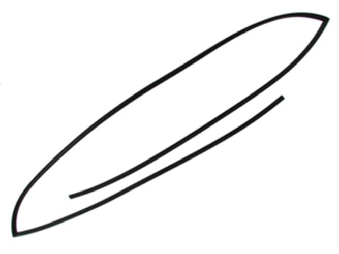 2014 - 2019 Toyota - Corolla 4 Door Sedan Windshield Molding