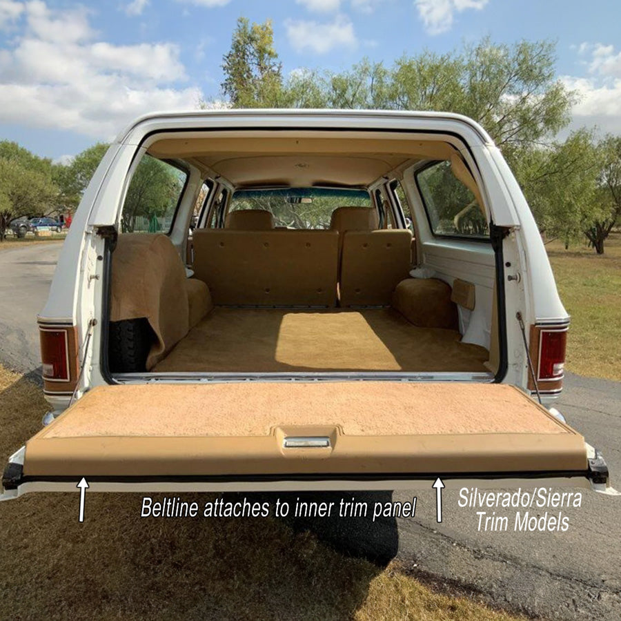 1978 - 1991 Chevrolet & GMC Suburban 4 Door Sport Utility Beltline Molding Kit