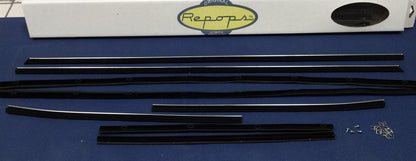 1969 FORD GALAXIE FASTBACK AUTHENTICS DOOR WINDOW FELT FUZZIES RUBBER SEAL KIT