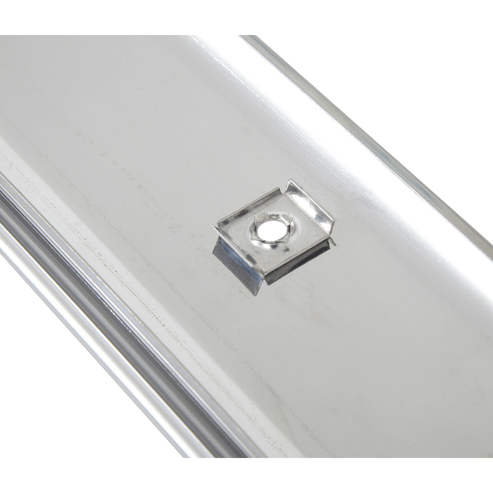 03606A - 1964-67 Mustang; Convertible Inner Header Molding; Stainless Steel