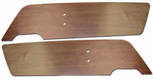 1969-70 Ford Mustang; Door Panel Vinyl Inserts; Dark Walnut; Deluxe Interior