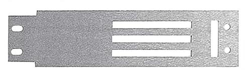 1967 Mustang; Heater Control Panel Insert; Brushed Aluminum; Lower