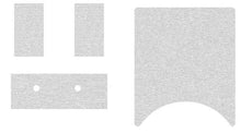 1967 Mustang; Deluxe Interior With AC; Dash Vent Insert Set; Brushed Aluminum