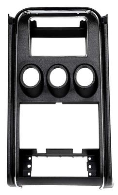 1971-73 Ford Mustang; Center Dash Panel Bezel; Black; with Gauges