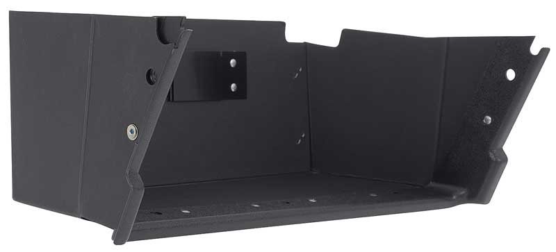 06010N - 1971-73 Mustang, Cougar; Inner Dash Glove Box Liner; with Plastic Trim & Cardholder; with AC