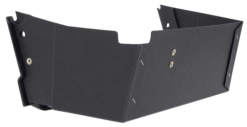 06010N - 1971-73 Mustang, Cougar; Inner Dash Glove Box Liner; with Plastic Trim & Cardholder; with AC