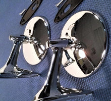 1961-1962 CHEVY IMPALA 60-63 PICKUP TRUCK 62-65 NOVA CHROME OUTSIDE MIRROR SET