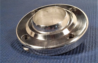 2" POLISHED BILLET ALUMINUM SWIVEL INTERIOR FLOOR MOUNT FOR STEERING COLUMN