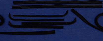 1971 1972 FORD PICKUP TRUCK COMPLETE DOOR RUN CHANNELS WINDOWFELT FUZZIES KIT