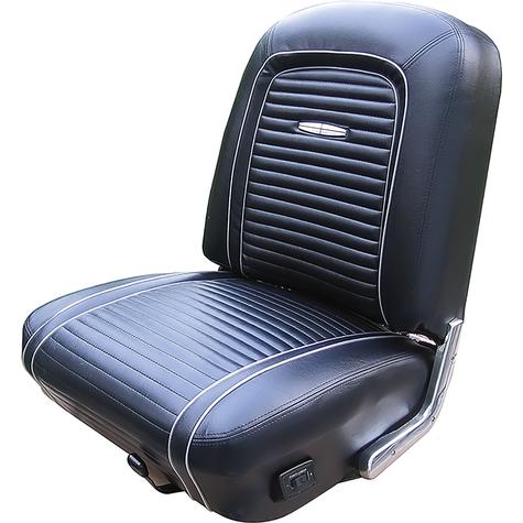 1963 Falcon Futura Sport / Ranchero Front Bucket Seat Upholstery; Black