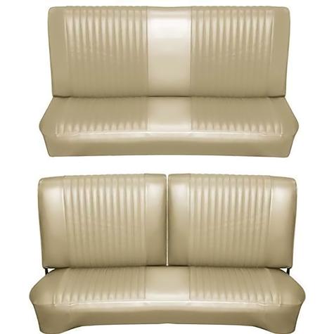 1965 Ford Falcon Futura Sedan; Front & Rear Bench Upholstery Set; Palomino